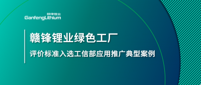 贛鋒鋰業(yè)牽頭制定的這項標(biāo)準(zhǔn)入選工信部標(biāo)準(zhǔn)應(yīng)用推廣典型案例